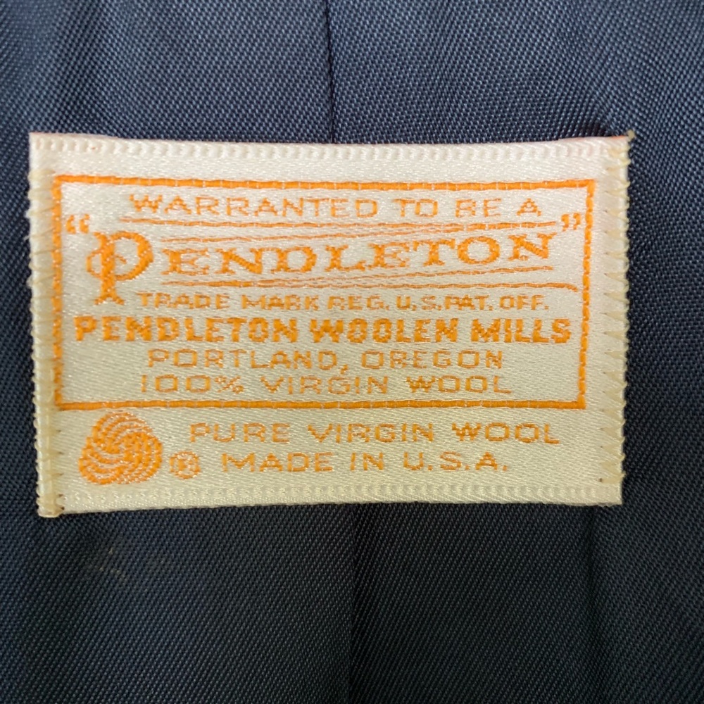 Pendleton Navy Blue Virgin Wool Jacket - image 3